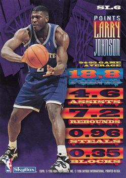 1995-96 Hoops - Slamland #SL6 Larry Johnson Back