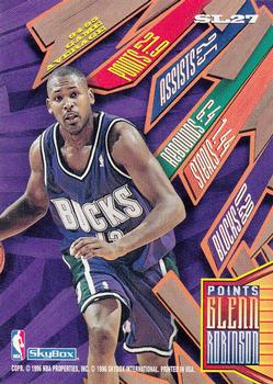 1995-96 Hoops - Slamland #SL27 Glenn Robinson Back