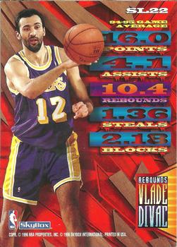 1995-96 Hoops - Slamland #SL22 Vlade Divac Back