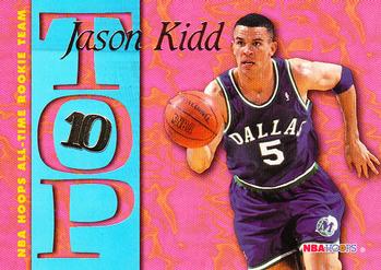 1995-96 Hoops - Top Ten #AR10 Jason Kidd Front