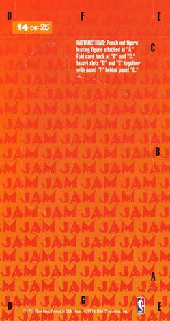 1995-96 Jam Session - Pop-Ups #14 Christian Laettner Back