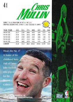 1995-96 SkyBox Premium #41 Chris Mullin Back