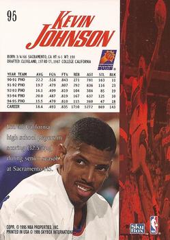 1995-96 SkyBox Premium #95 Kevin Johnson Back