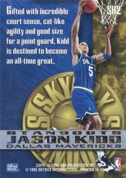 1995-96 SkyBox Premium - Standouts Hobby #SH2 Jason Kidd Back
