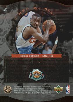 1995-96 SP - All-Stars #AS7 Terrell Brandon Back