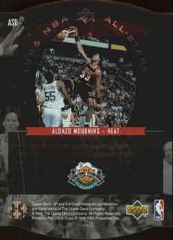 1995-96 SP - All-Stars #AS11 Alonzo Mourning Back