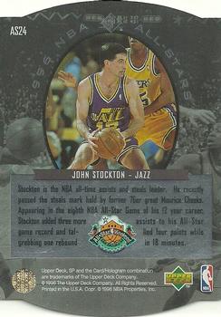 1995-96 SP - All-Stars #AS24 John Stockton Back