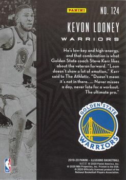 2019-20 Panini Illusions - Red #124 Kevon Looney Back