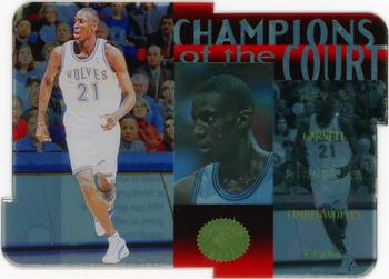 1995-96 SP Championship - Champions of the Court Die Cut #C16 Kevin Garnett Front
