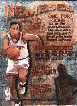 1995-96 Stadium Club - Nemeses #N8 Reggie Miller / John Starks Back