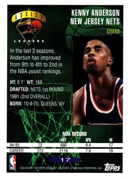 1995-96 Topps #17 Kenny Anderson Back