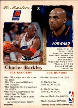 1995-96 Topps Gallery #8 Charles Barkley Back