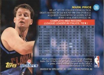 1995-96 Topps - Power Boosters #286 Mark Price Back
