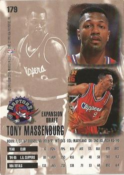 1995-96 Ultra #179 Tony Massenburg Back