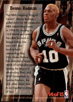 1995-96 Ultra - All-NBA #14 Dennis Rodman Back