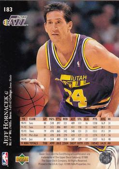 1995-96 Upper Deck #183 Jeff Hornacek Back