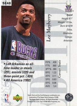 1995-96 Upper Deck - Special Edition #SE48 Lee Mayberry Back