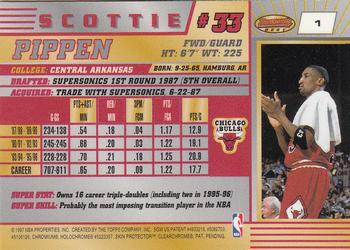 1996-97 Bowman's Best #1 Scottie Pippen Back
