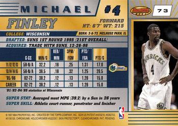 1996-97 Bowman's Best #73 Michael Finley Back