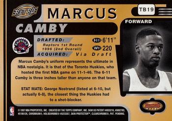 1996-97 Bowman's Best #TB19 Marcus Camby Back