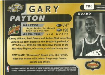 1996-97 Bowman's Best #TB6 Gary Payton Back