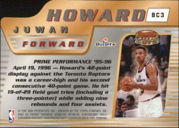 1996-97 Bowman's Best - Cuts #BC3 Juwan Howard Back
