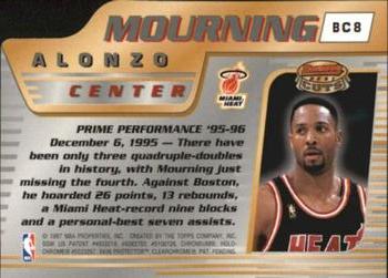 1996-97 Bowman's Best - Cuts #BC8 Alonzo Mourning Back