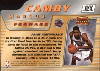 1996-97 Bowman's Best - Picks Atomic Refractors #BP2 Marcus Camby Back