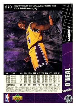 1996-97 Collector's Choice #270 Shaquille O'Neal Back