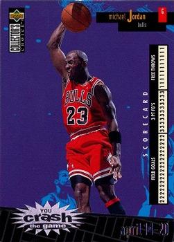 1996-97 Collector's Choice - You Crash the Game Scoring Silver (Series Two) #C30 Michael Jordan Front