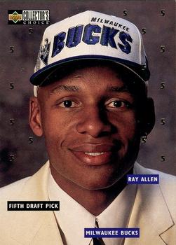 1996-97 Collector's Choice - NBA Draft Exchange #DR5 Ray Allen Front