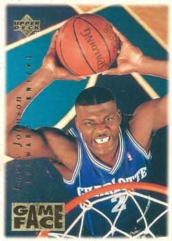 1996-97 Collector's Choice - Game Face #GF10 Larry Johnson Front