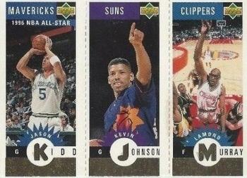 1996-97 Collector's Choice - Mini-Cards Panels Gold #M18 / M64 / M37 Jason Kidd / Kevin Johnson / Lamond Murray Front