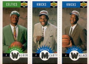 1996-97 Collector's Choice - Mini-Cards Panels Gold #M96/M147/M148 Antoine Walker / Walter McCarty / John Wallace Front