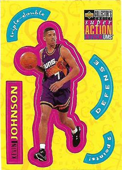 1996-97 Collector's Choice - Super Action Stick 'Ums (Series Two Stickers) #S21 Kevin Johnson Front