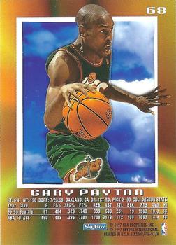 1996-97 E-X2000 #68 Gary Payton Back