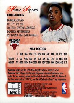 1996-97 Finest #1 Scottie Pippen Back