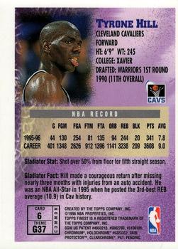 1996-97 Finest #6 Tyrone Hill Back