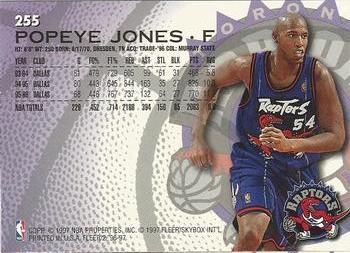 1996-97 Fleer #255 Popeye Jones Back