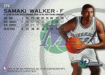 1996-97 Fleer #174 Samaki Walker Back