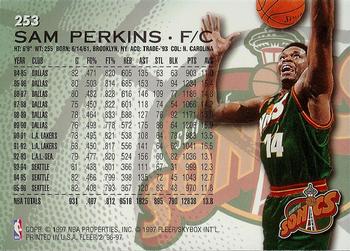 1996-97 Fleer #253 Sam Perkins Back