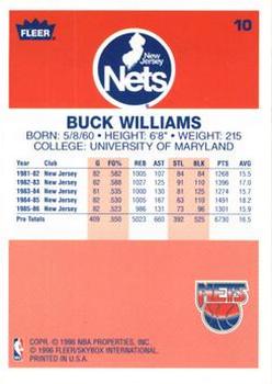 1996-97 Fleer - Decade of Excellence #10 Buck Williams Back