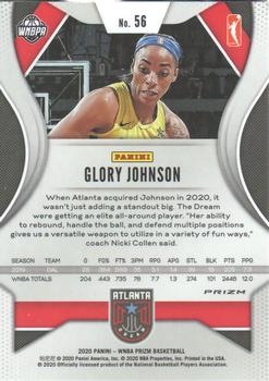 2020 Panini Prizm WNBA - Silver #56 Glory Johnson Back