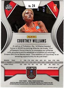 2020 Panini Prizm WNBA - Hyper #24 Courtney Williams Back