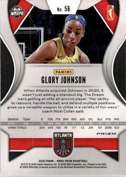 2020 Panini Prizm WNBA - Hyper #56 Glory Johnson Back