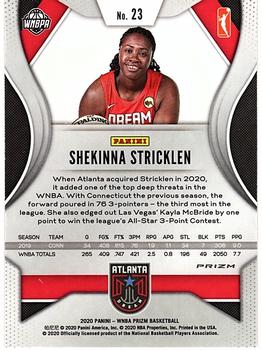 2020 Panini Prizm WNBA - Ice #23 Shekinna Stricklen Back