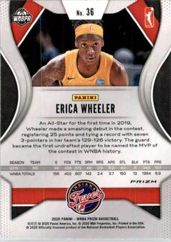 2020 Panini Prizm WNBA - Ice #36 Erica Wheeler Back