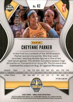 2020 Panini Prizm WNBA - Red #82 Cheyenne Parker Back