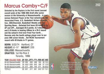 1996-97 Hoops #282 Marcus Camby Back