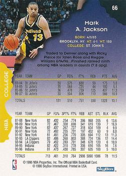 1996-97 Hoops #66 Mark Jackson Back